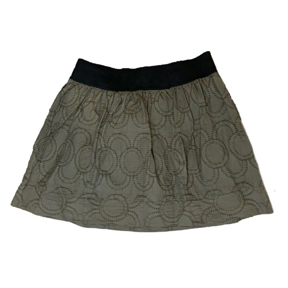 Simply Vera Vera Wang Embroidered Metallic Thread Elastic Waist Skirt Women's M - Picture 11 of 11